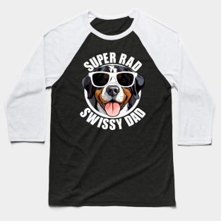 Greater Swiss Mountain Dog Swissy Dad Cute Puppy Father Baseball T-Shirt